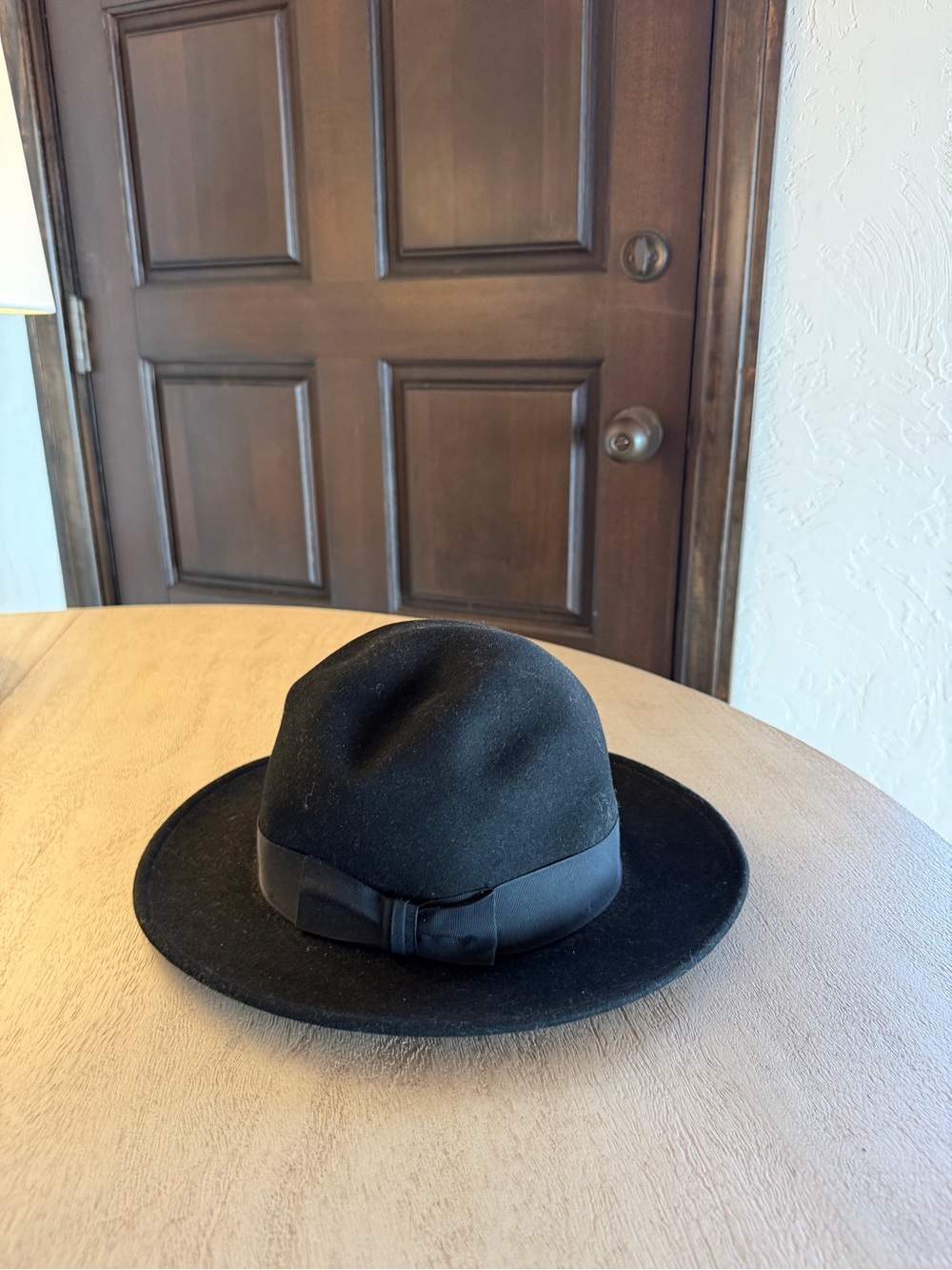 Stetson Wool Crushable Wide Brim Fedora Hat Size Small Black